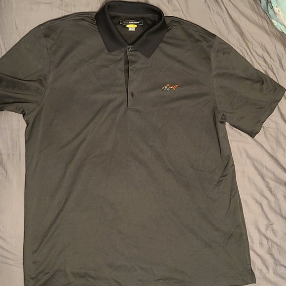 Men's Greg Norman PlayDry Grey Polo